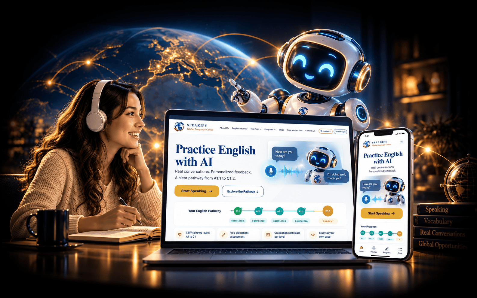 Speakify – AI Powered English Learning Platform developed by THE TISA