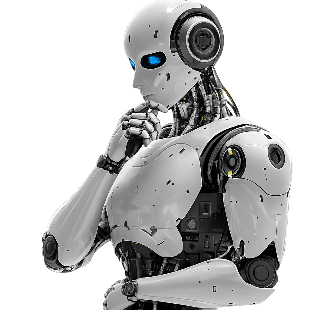 Humanoid robot representing THE TISA AI software development