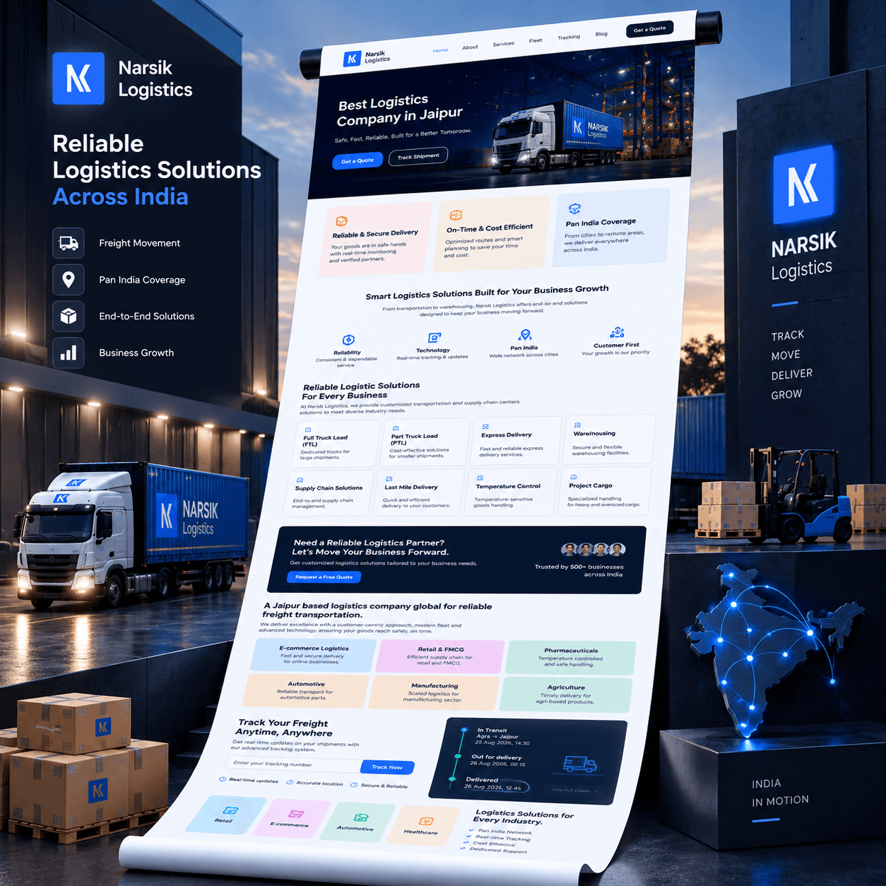 Narsik Logistics Control Hub case study by THE TISA