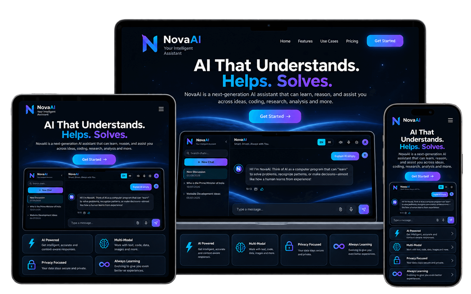 NovaMind AI mockup1