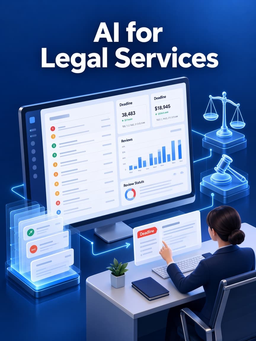 Attorney reviewing a matter file and calendar on a laptop — THE TISA