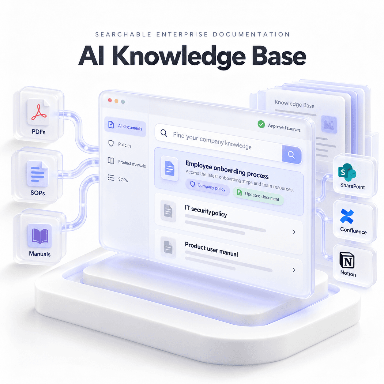 AI knowledge base development illustration — THE TISA