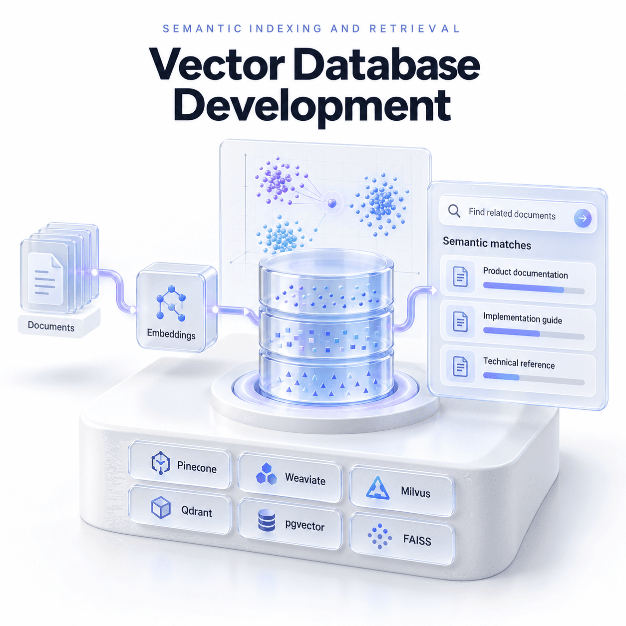 Vector database development illustration — THE TISA