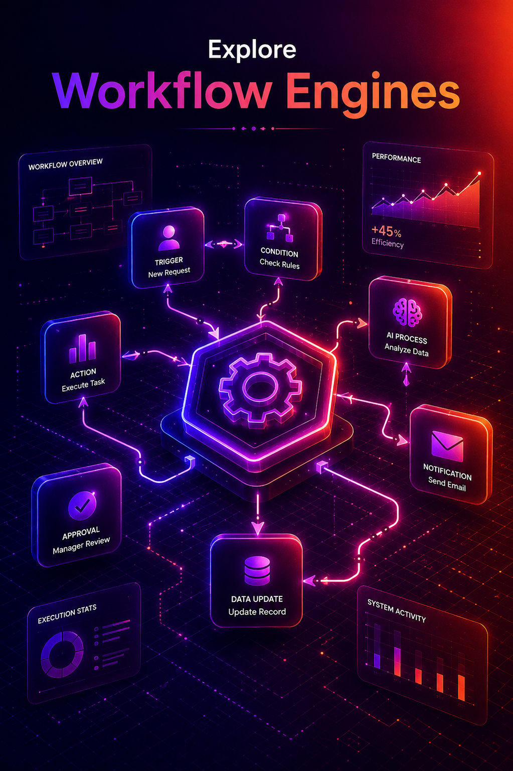 Workflow Automation Engines visualization