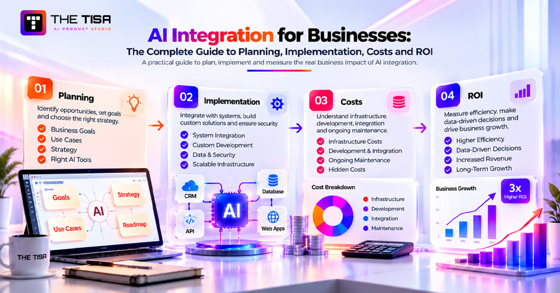 AI Integration for Businesses: The Complete Guide to Planning, Implementation, Costs and ROI
