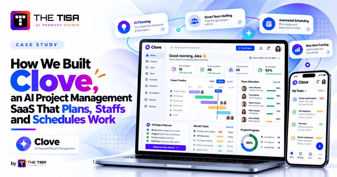 How We Built Clove, an AI Project Management SaaS That Plans, Staffs and Schedules Work