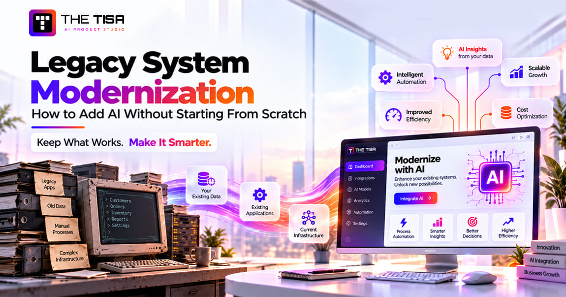 Legacy System Modernization: How to Add AI Without Starting From Scratch